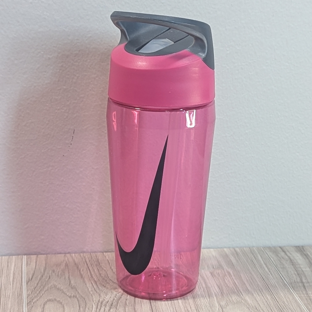 NIKE Athletic Sport Bottle Hot Pink Black Flip Top/Handle